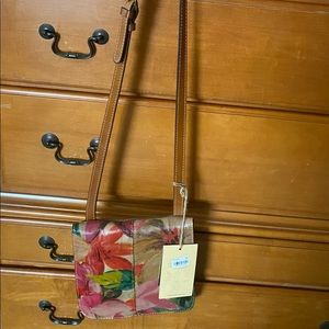 Patricia Nash floral crossbody bag